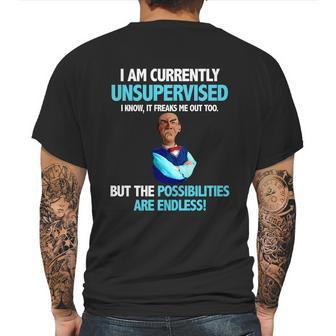 Jeff Dunham Walter I Am Currently Unsupervised I Know It Freaks Shirt T Shirt Tee Mens Back Print T-shirt | Favorety