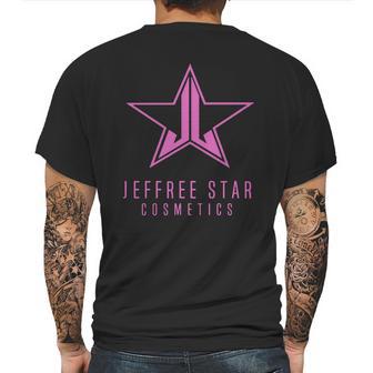 Jeffree Star Cosmetics - Pink On Black Mens Back Print T-shirt | Favorety UK