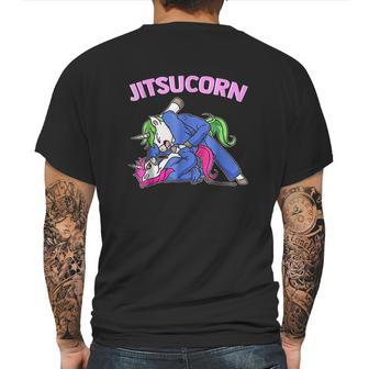 Jitsucorn Unicorn Brazilian Jiu Jitsu Bjj Mens Back Print T-shirt | Favorety DE