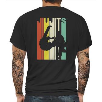 Jiu Jitsu Silhouette Bjj Brazilian Jiu Jitsu Retro Mens Back Print T-shirt | Favorety CA