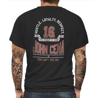 John Cena Fire Color Mens Back Print T-shirt | Favorety