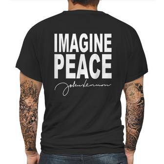 John Lennon Imagine Peace Mens Back Print T-shirt | Favorety DE