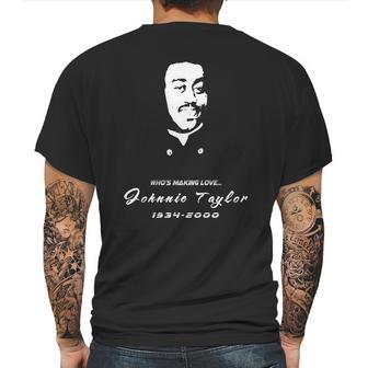 Johnnie Taylor Mens Back Print T-shirt | Favorety