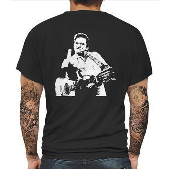 Johnny Cash Middle Finger Shirt Johnny Cash Middle Finger Poster Johnn T-Shirt Mens Back Print T-shirt | Favorety DE