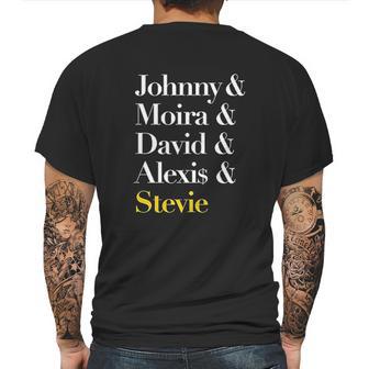 Johnny And Moira And David And Alexis And Stevie Mens Back Print T-shirt | Favorety UK