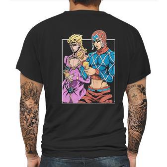 Jojos Bizarre Adventure Enjoying Ice Cream Mens Back Print T-shirt | Favorety DE