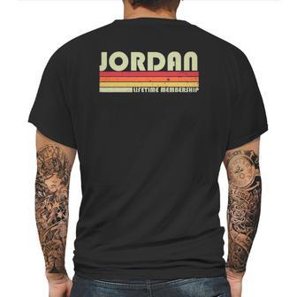 Jordan Surname Funny Retro Vintage 80S 90S Reunion Mens Back Print T-shirt | Favorety AU