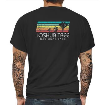 Joshua Tree California Vintage Retro Camping National Park Mens Back Print T-shirt | Favorety CA