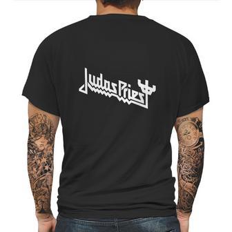 Judas Priest Classic Word Art Mens Back Print T-shirt | Favorety