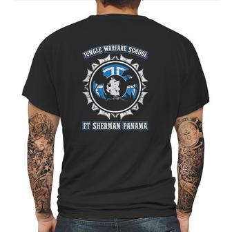 Jungle Warfare School Ft Sherman Panama Army Mens Back Print T-shirt | Favorety