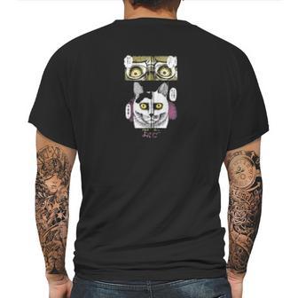 Junji Itos Cat Diary Yon And Mu Yon S Cursed Face Mens Back Print T-shirt | Favorety