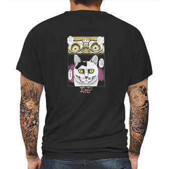 Junji Itos Cat Diary Yon And Mu Yon S Face Mens Back Print T-shirt | Favorety CA