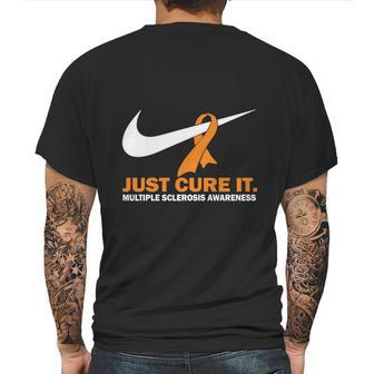 Just Cure It Multiple Sclerosis Awareness Nike Logo T Shirt Mens Back Print T-shirt | Favorety