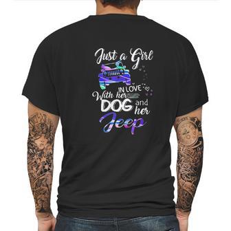 Just A Girl In Love With Her Dog And Her Heart For Jeep Mens Back Print T-shirt | Favorety UK