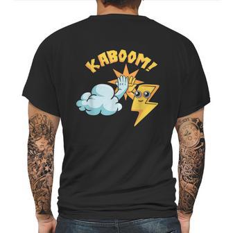 Kaboom Cloud Lightning Electrical Storm Thunder Bolt Humor Graphic Design Printed Casual Daily Basic Mens Back Print T-shirt | Favorety UK