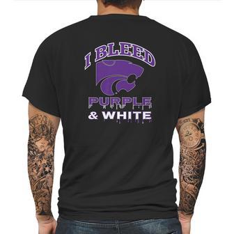 Kansas State Wildcats I Bleed Colors Apparel Mens Back Print T-shirt | Favorety CA