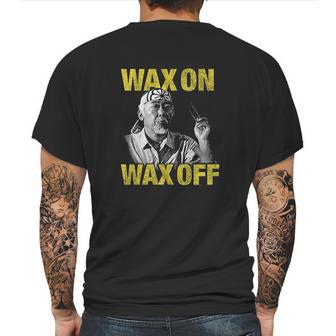 Karate Kid Wax On Off Mens Back Print T-shirt | Favorety