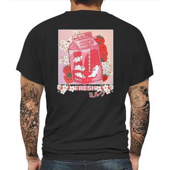 Kawaii Anime 90S Japanese Pastel Goth Strawberry Milk Mens Back Print T-shirt | Favorety DE