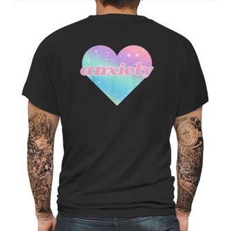 Kawaii Pastel Goth Anxiety Space Heart Mens Back Print T-shirt | Favorety