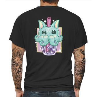 Kawaii Pastel Goth Creepy Creature Boba Bubble Tea Vaporwave Mens Back Print T-shirt | Favorety