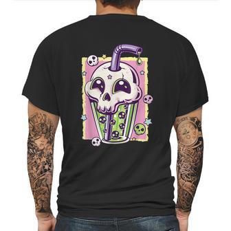 Kawaii Pastel Goth Creepy Skull Boba Bubble Tea Vaporwave Mens Back Print T-shirt | Favorety AU