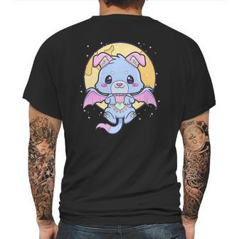 Kawaii Pastel Goth Cute Creepy Bat Dog Mens Back Print T-shirt | Favorety DE