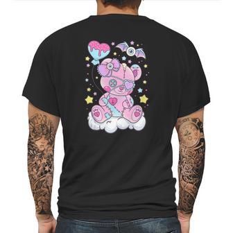 Kawaii Pastel Goth Cute Creepy Bear Mens Back Print T-shirt | Favorety UK