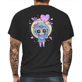 Kawaii Pastel Goth Cute Creepy Sugar Skull Anime Mens Back Print T-shirt | Favorety CA