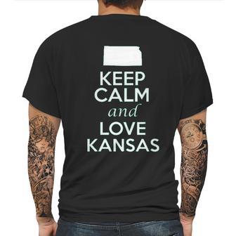 Keep Calm And Love Kansas State Mens Back Print T-shirt | Favorety