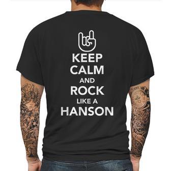 Keep Calm And Rock Like A Hanson Oktoberfest Mens Back Print T-shirt | Favorety CA