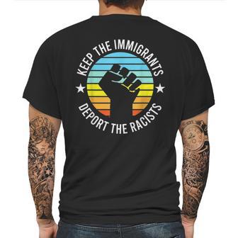 Keep The Immigrants Deport The Racists 2 Mens Back Print T-shirt | Favorety DE