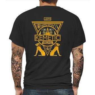 Kemetic Spirituality Ancient Egyptian Art Mens Back Print T-shirt | Favorety