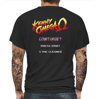 Kenny Omega Game 8 Bit Mens Back Print T-shirt | Favorety