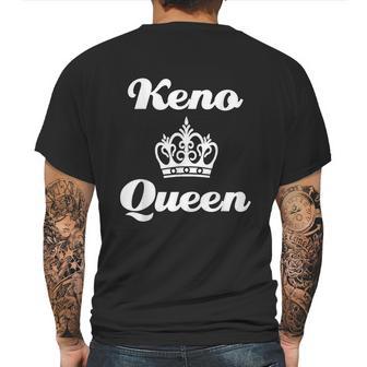 Keno Queen Casino Lover Mens Back Print T-shirt | Favorety UK