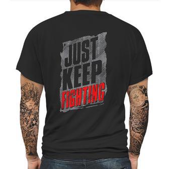 Kevin Owens Just Keep Fighting Authentic Mens Back Print T-shirt | Favorety UK