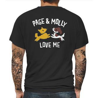 Kids Page And Molly Love Me Mens Back Print T-shirt | Favorety