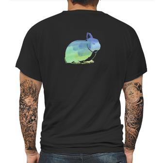 Kids Watercolor Netherland Dwarf Rabbits Mens Back Print T-shirt | Favorety DE