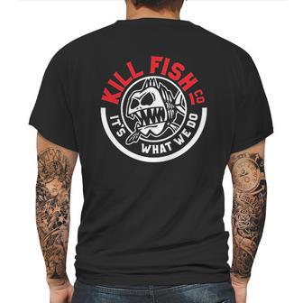 Kill Fish Circle Logo Theme Mens Back Print T-shirt | Favorety