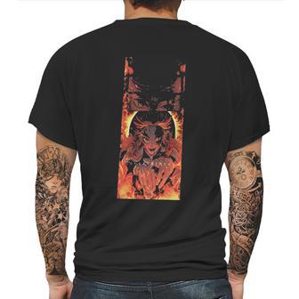 Kimetsu No Yaiba Demon-Slayer On Fire Mens Back Print T-shirt | Favorety UK