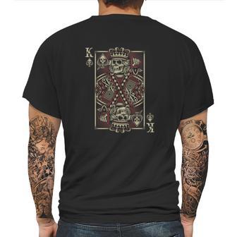 King Of Spades Skull Tshirt Men Poker Card Game Biker Grunge Mens Back Print T-shirt | Favorety