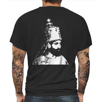 The King Stands Haile Selassie Crown Mens Back Print T-shirt | Favorety AU