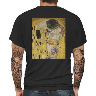 The Kiss Or Lovers By Gustav Klimt Mens Back Print T-shirt | Favorety AU