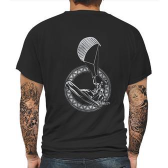 Kitesurfing Kiteboarding Kite Surfer Water Wind Surfing Mens Back Print T-shirt | Favorety DE