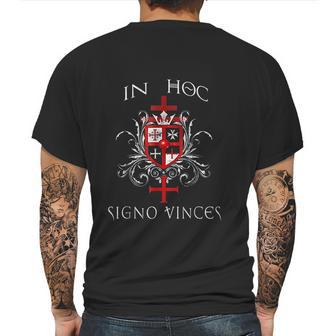 Knights Templar In Hoc Signo Vinces Mens Back Print T-shirt | Favorety