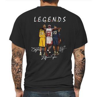 Kobe Bryant Michael Jordan And Lebron James Legends Friends Shirt Unisex Tee Mens Back Print T-shirt | Favorety AU