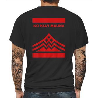 Ku Kiai Mauna Defend Mauna Kea Protect Aina Mens Back Print T-shirt | Favorety