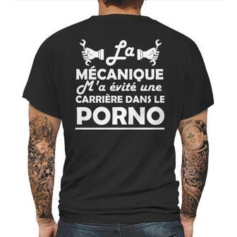 La Mécanique Ma Evite Une Carrière Dans Le Porno Mens Back Print T-shirt | Favorety DE