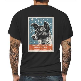 Laika Space Dog Product Vintage Cccp Soviet Russia Ussr Mens Back Print T-shirt | Favorety CA