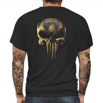 Lamborghini Skull V1 T-Shirt Hoodies And More Mens Back Print T-shirt | Favorety