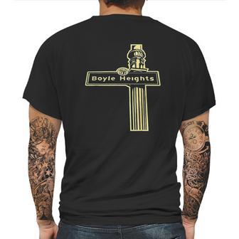 Lamp Post Boyle Heights Street Sign Street Mens Back Print T-shirt | Favorety DE